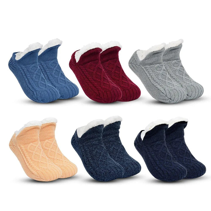 Unisex warme huissokken van extra dik kasjmier. Perfect voor comfort en koude voeten binnenshuis.