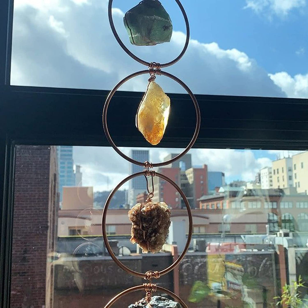 Kleurrijke chakra decoratie voor welzijn en innerlijke balans. Ideaal als spirituele wanddecoratie.