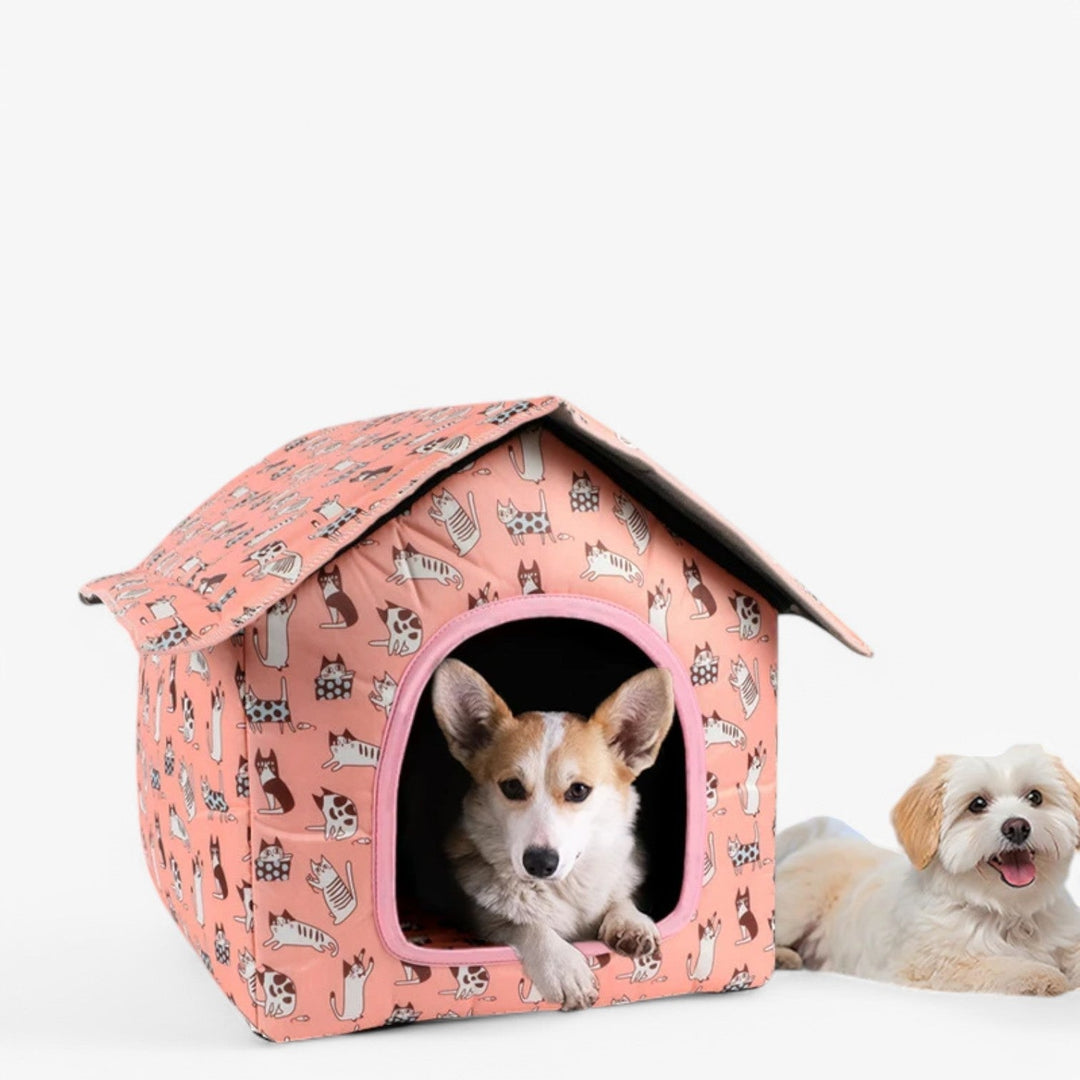 Nessa huisdierenhuis: opvouwbaar, waterdicht en comfortabel; ideaal voor buiten.