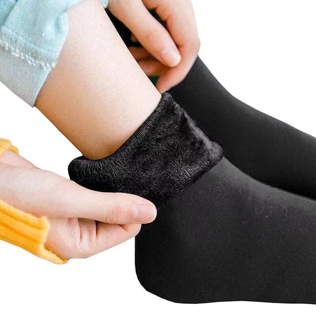 Comfortabele warme wintersokken voor dames en heren, perfect tegen koude voeten. Eén maat, pluche gevoerd.