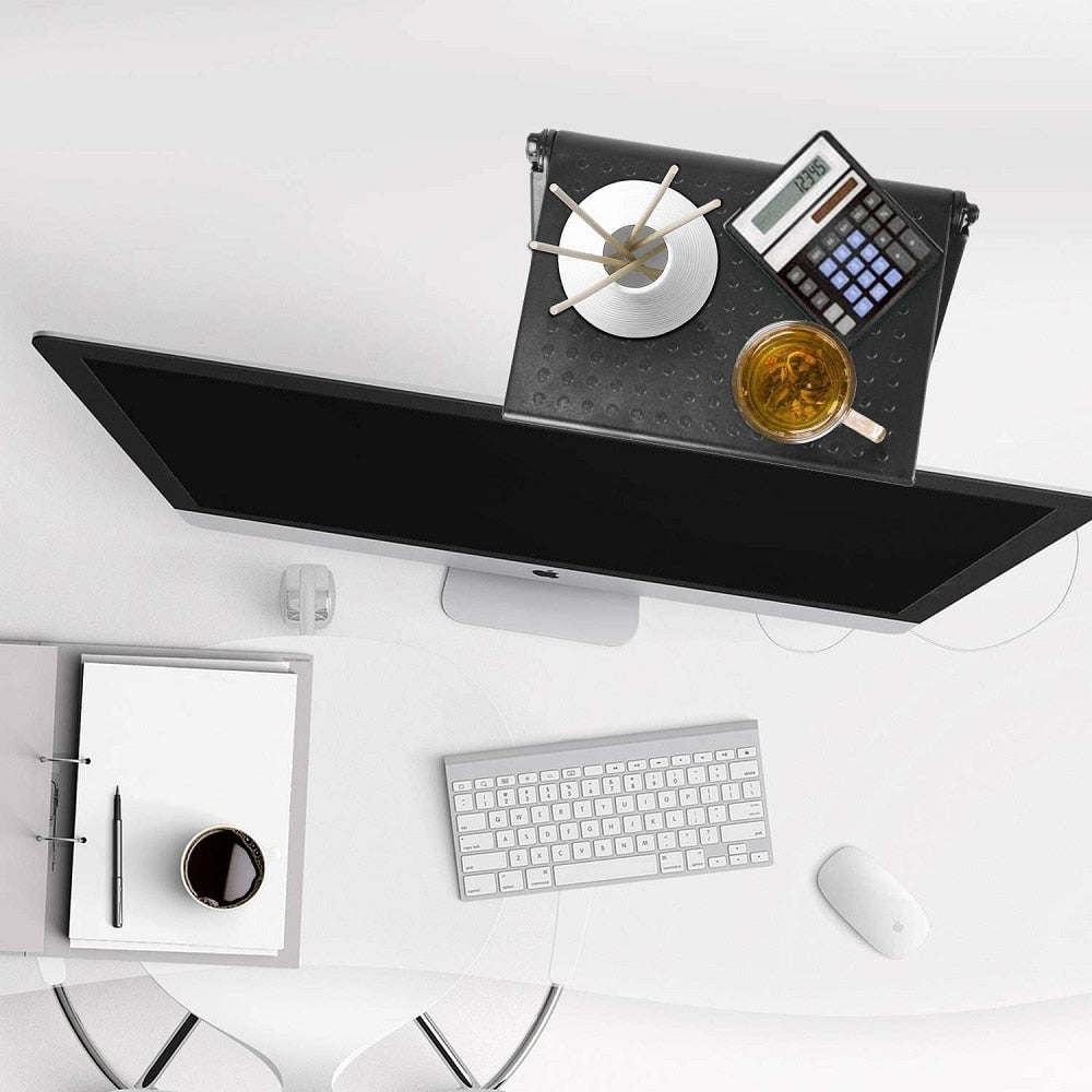 Verstelbare monitor plank voor je bureau. Organiseer je thuiskantoor met deze ruimtebesparende gadget houder.