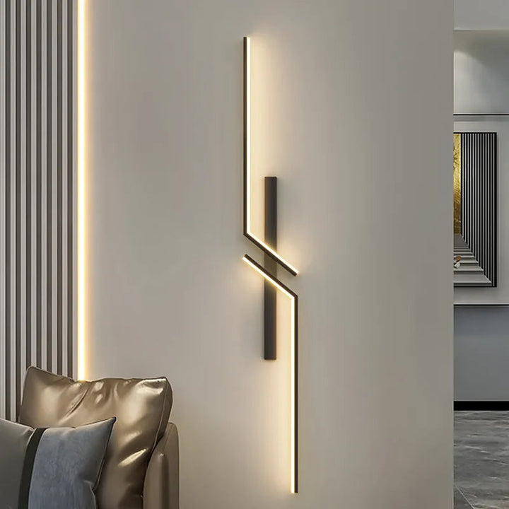 Orvion moderne LED wandlamp, geometrisch design. Binnenverlichting voor hal, woon- of slaapkamer.