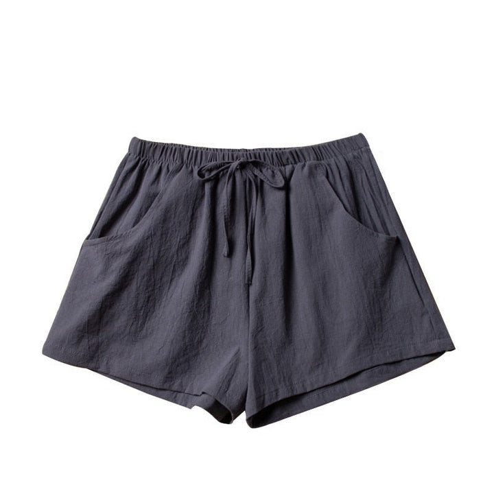 Lindy dames shorts met elastische tailleband, comfortabele korte broek voor zomerkleding.