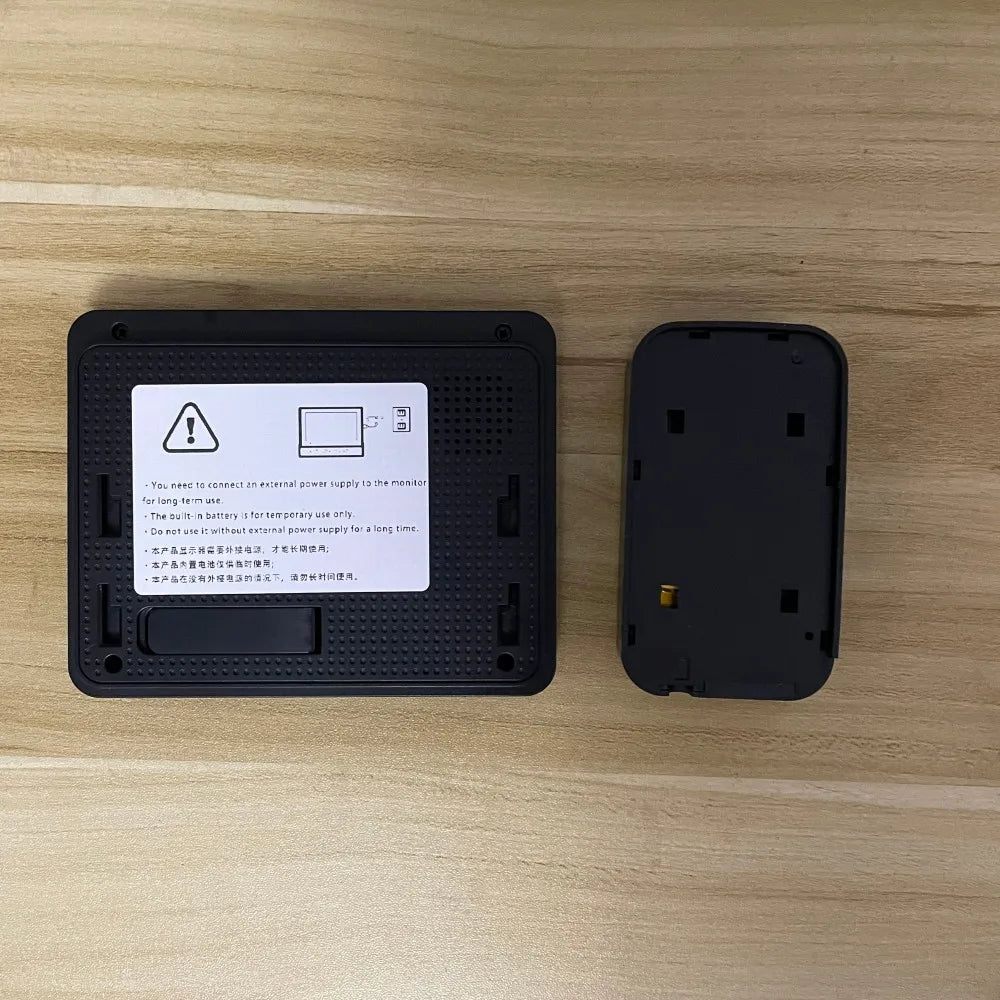 Eenvoudig te installeren draadloze videodeurbel, met 4.3 inch IPS scherm voor helder zicht op bezoekers.