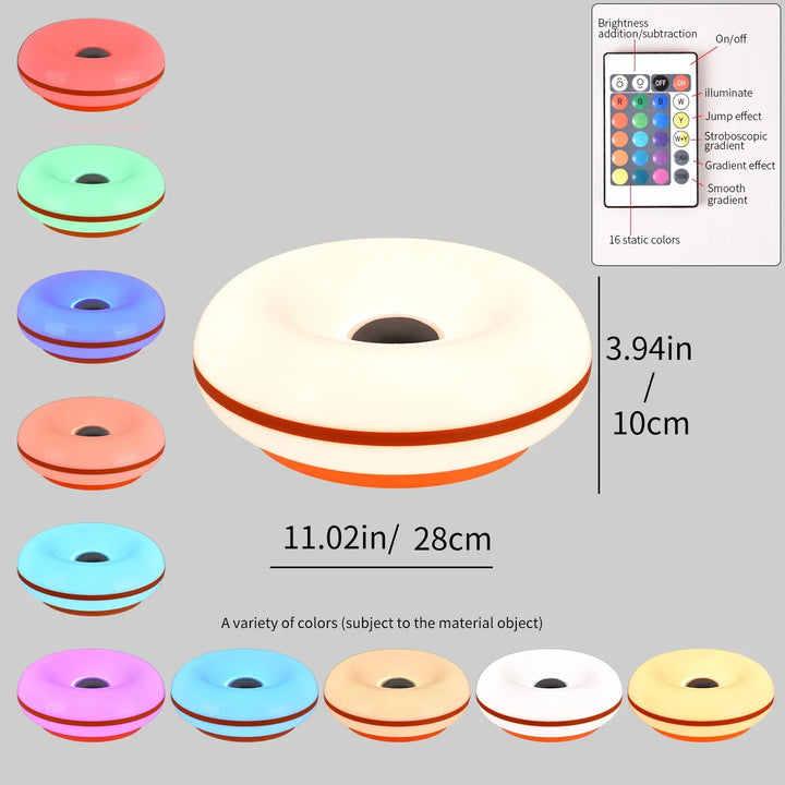 Detail van de stevige voet van AURORA GLO LED sfeerlamp; oplaadbaar voor draadloos gebruik.