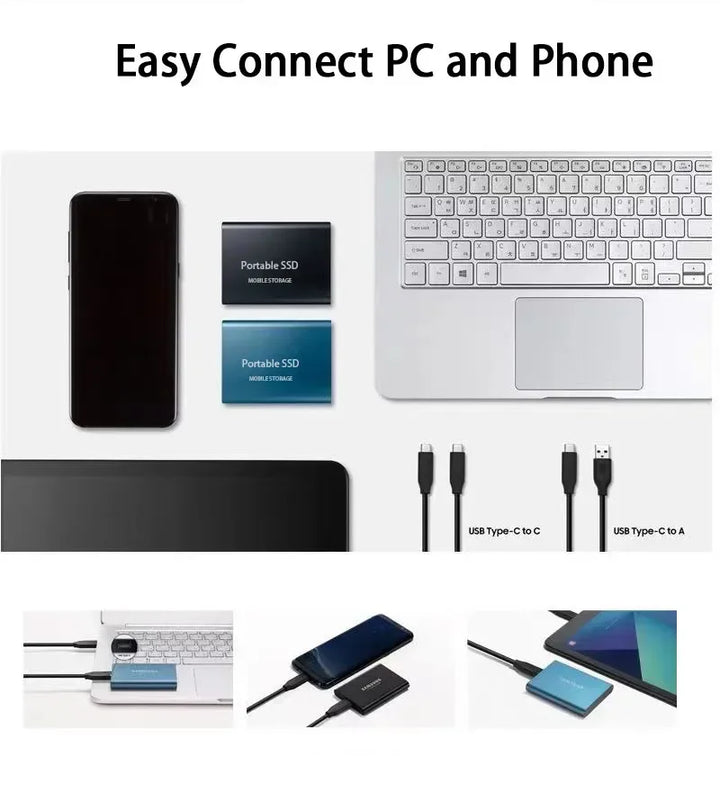Draagbare externe SSD SpeedDrive Pro 2TB: essentiële snelle dataopslag voor computeraccessoires.