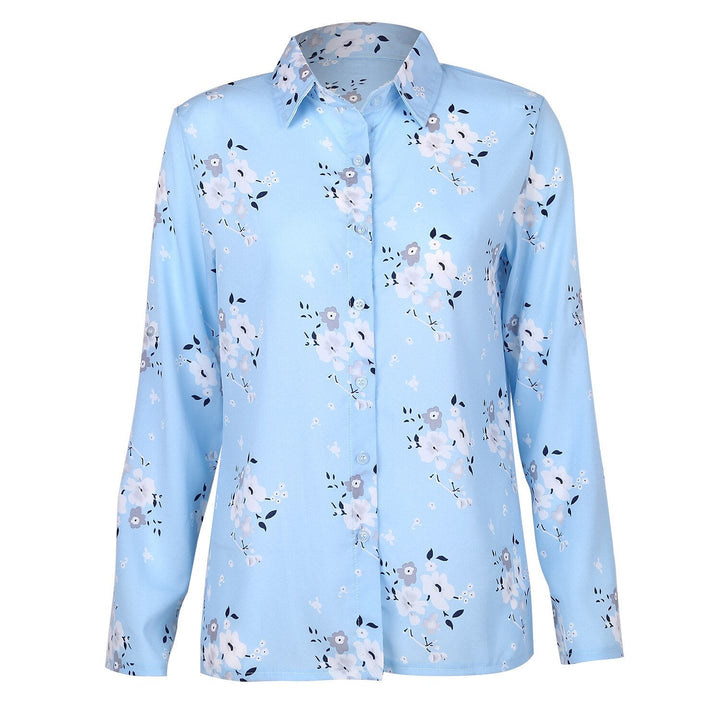 Comfortabele dames blouse, luchtige zomer top met bloemenprint. Ideaal voor casual kleding, V-hals en halve mouwen.