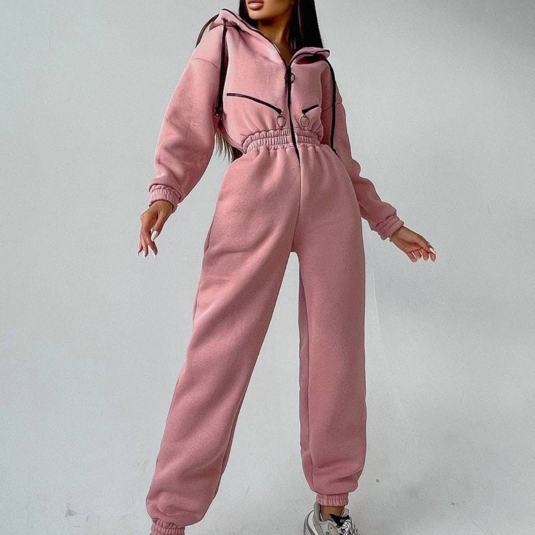 Dames comfortabel hoody pak, perfect voor relaxen na een lange dag.
