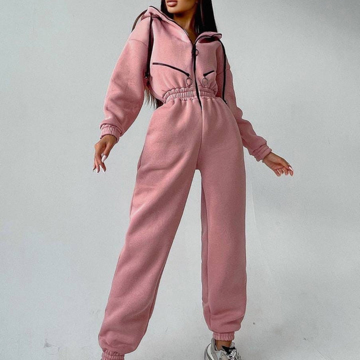 Dames comfortabel hoody pak, perfect voor relaxen na een lange dag.