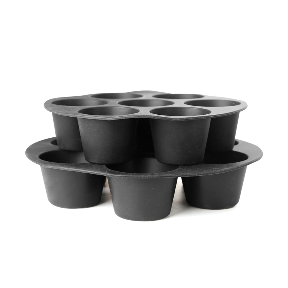 Bak gemakkelijk zelf je favoriete muffins met deze siliconen cupcakevorm, geschikt voor airfryer en oven.