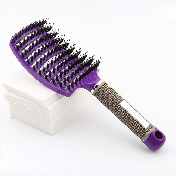 Compacte unisex haarborstel, ideaal voor reizen, voor ontward en glanzend haar.