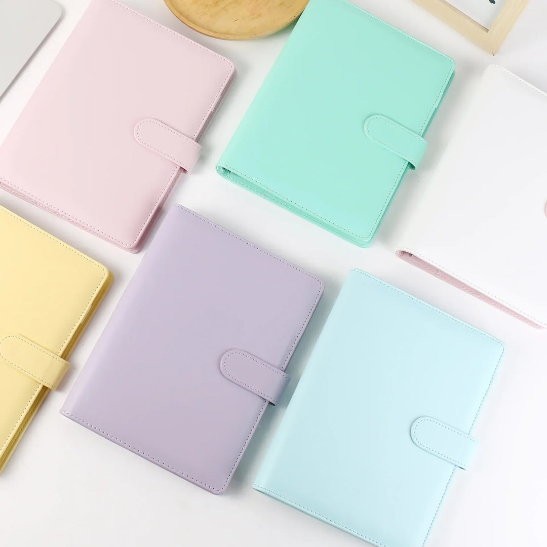 Flexibel A5 PU lederen fotoalbum, ook te gebruiken als creatieve bullet journal.