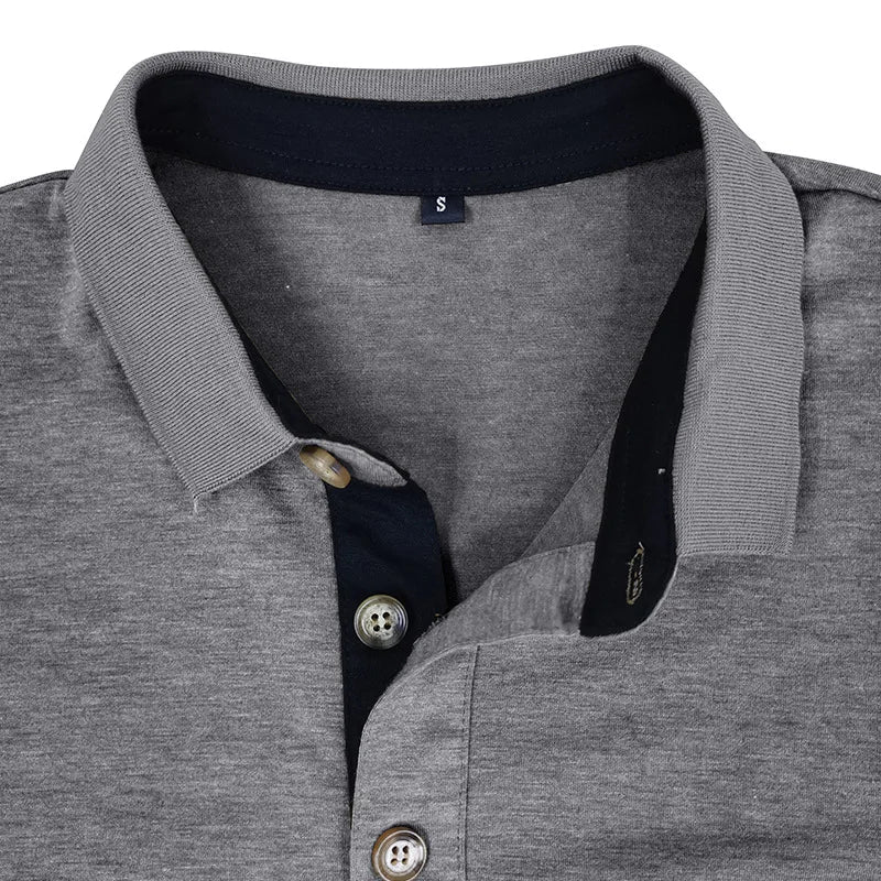 Veelzijdige herenpolo lange mouwen, stijlvol en tijdloos, perfect voor casual herenkleding.