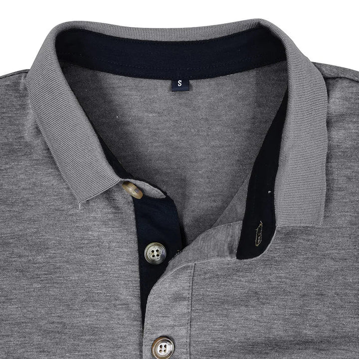 Veelzijdige herenpolo lange mouwen, stijlvol en tijdloos, perfect voor casual herenkleding.