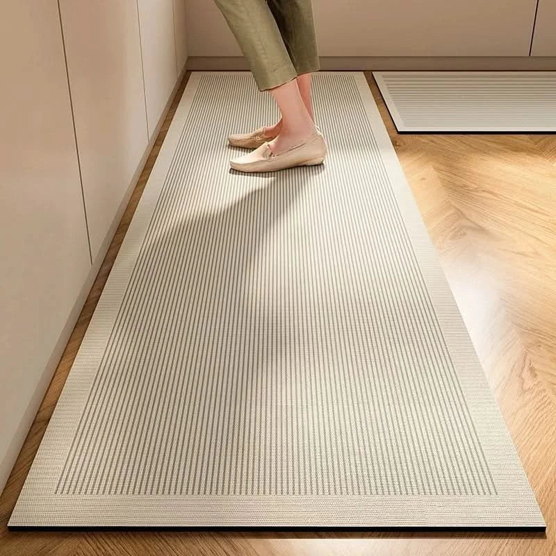 Minimalistische antislip keukenmat voor veilige, comfortabele keuken. Eenvoudig schoon te maken en duurzaam.