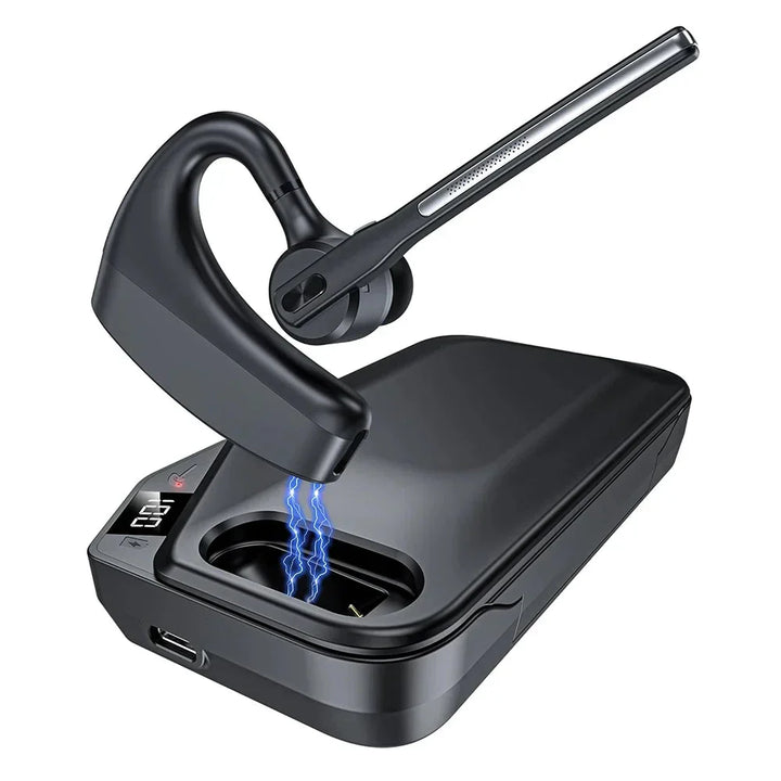 Orivo ruisonderdrukkende Bluetooth headset met dubbele microfoons voor heldere handsfree gesprekken onderweg.