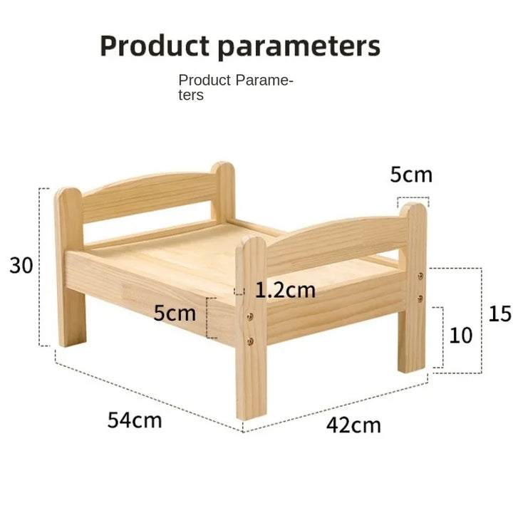 Duurzame houten hondenmand voor binnenshuis, waterdicht en ontworpen voor alle seizoenen. Perfecte rustplek.