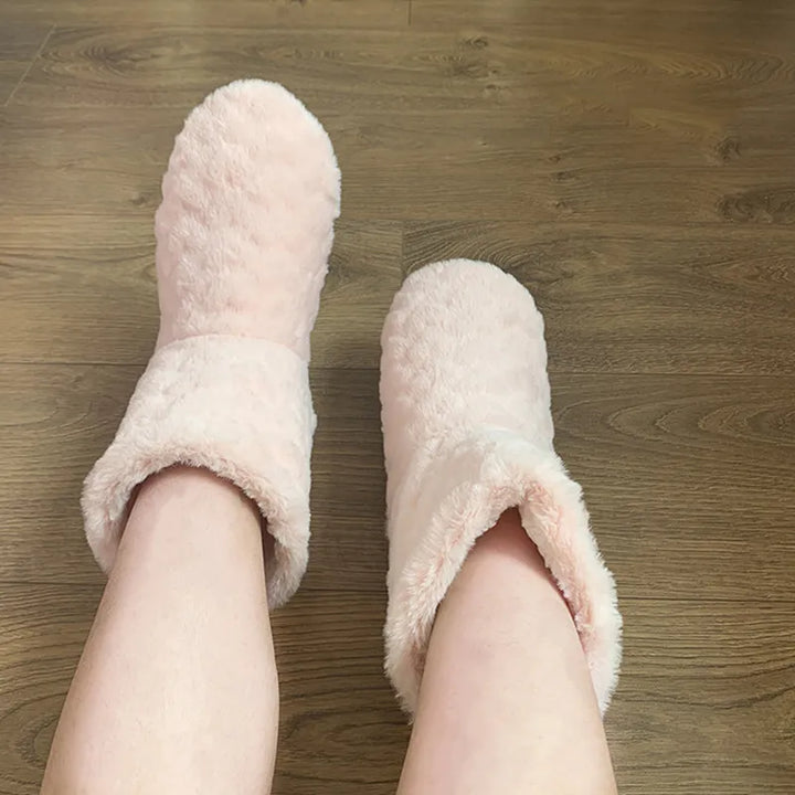 Zachte, comfortabele dames sloffen, hoge pasvorm voor optimale warmte tijdens koude dagen.