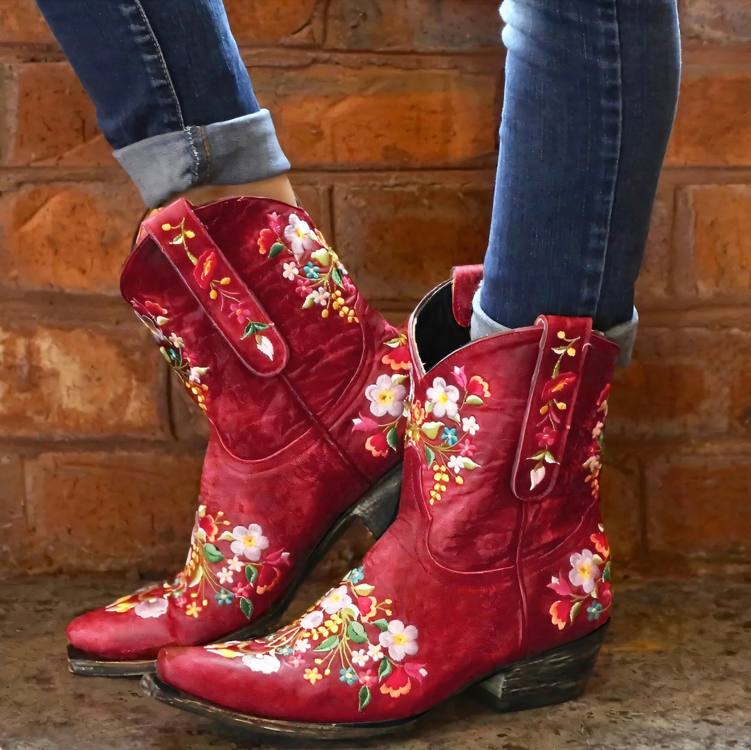 Dames waterdichte vintage cowgirl laarzen Sierra. Stijlvol en functioneel voor elk avontuur.