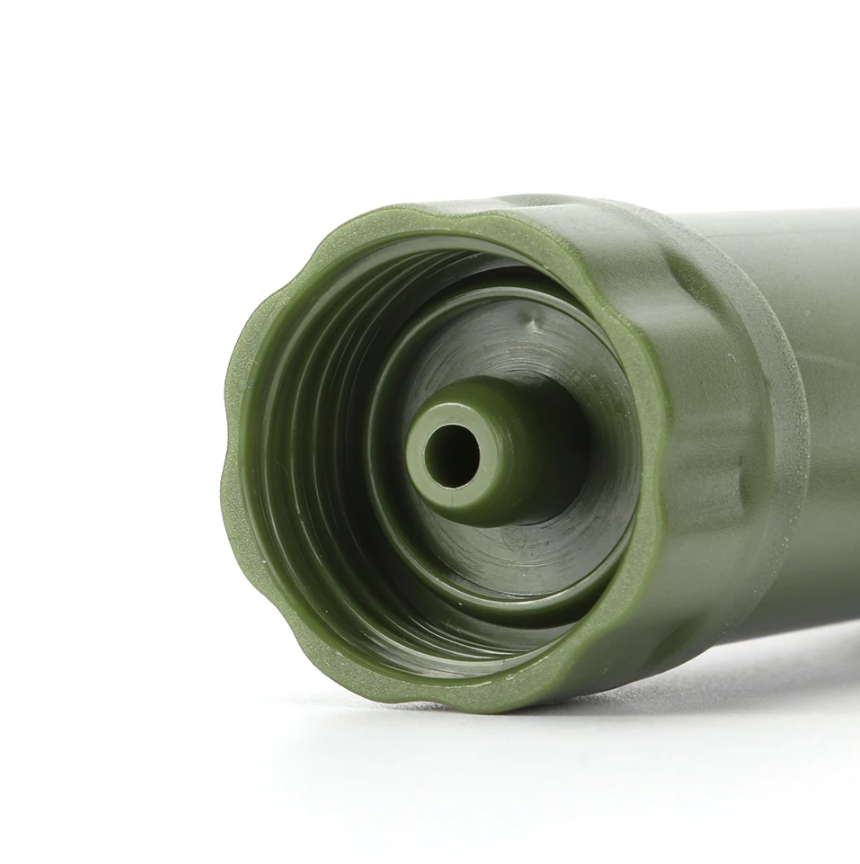 Essentiële nooduitrusting: PureTrail 1200 draagbaar waterfilter. Zuivert water voor survival, kamperen en wandelen. Veilig drinkwater.