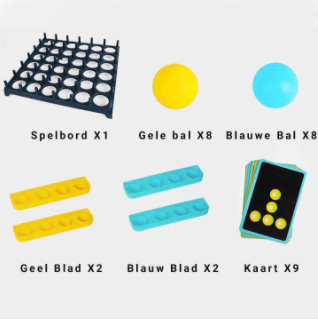 JumpGame gezelschapsspel klaar voor actie op tafel. Perfect bordspel voor een avond vol springplezier met familie.