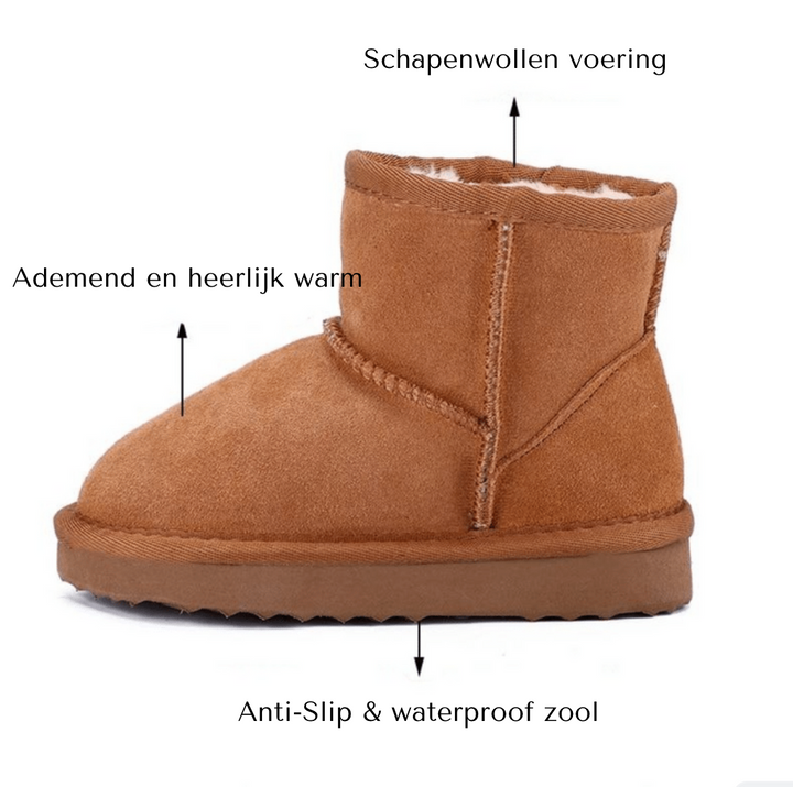 Antislip winterboots voor kinderen, garandeert grip en warmte op natte, gladde ondergronden.