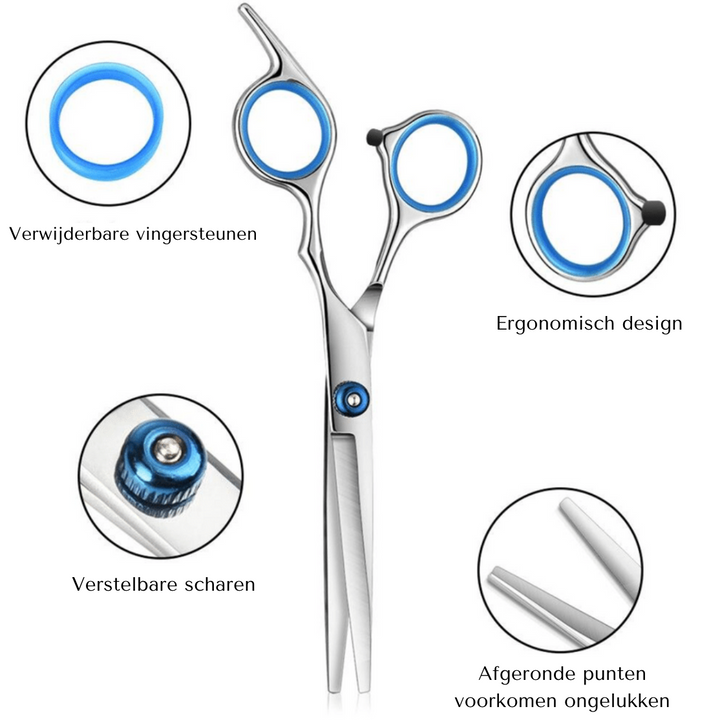 Doe-het-zelf kappersset voor thuis knippen; ideale 10-delige unisex set voor gezin en precisie haarstyling.