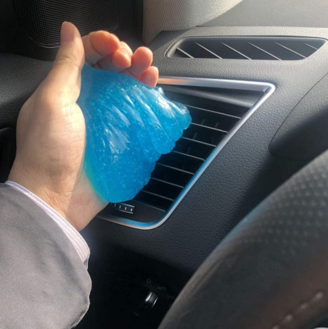 Krachtige kierenreiniger: reinigingsgel voor auto-interieur, dashboards en ventilatieroosters. Ideaal voor schoonmaken.