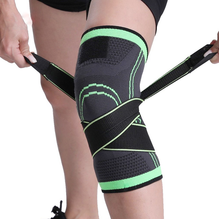 Unisex 360 compressie kniebrace voor optimale ondersteuning, pijnverlichting bij sport en herstel.