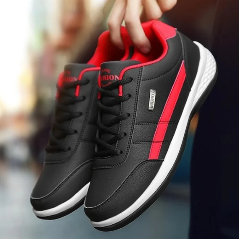 Zijaanzicht Luca orthopedische heren sneaker: biedt superieure voetondersteuning, dagelijks comfort en pijnverlichting.