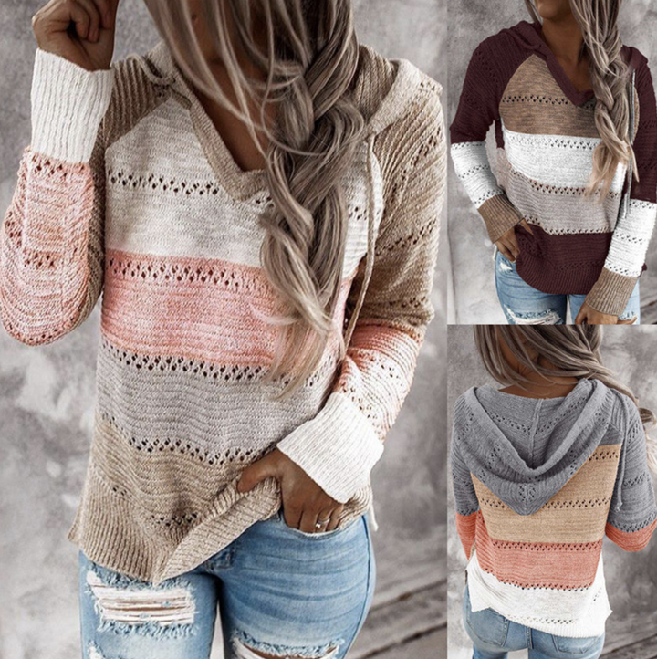 Dames gestreepte sweater, ideaal voor lente/zomer. Comfortabele casual mode.