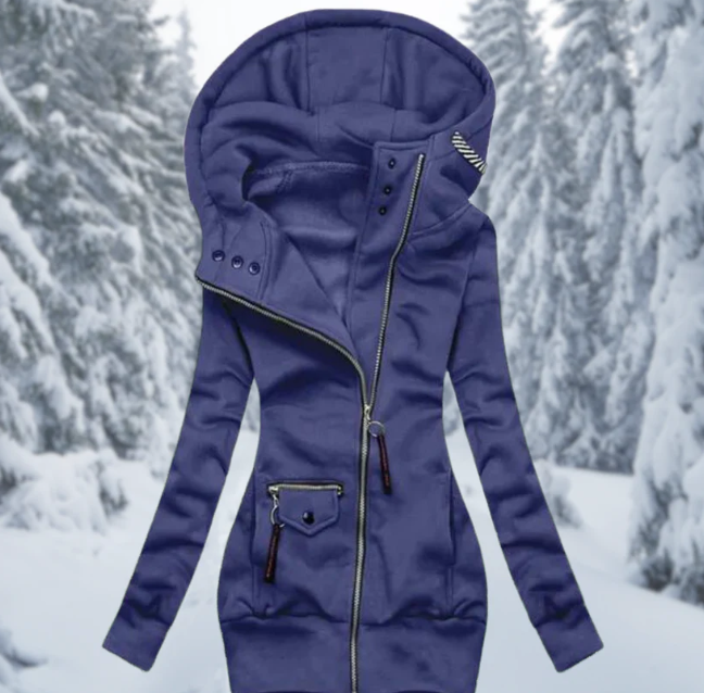 Comfortabele waterdichte outdoor damesjas Aurora, ideaal als regenjas voor lente of herfst.
