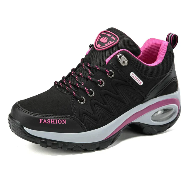 Dames Alessa sneakers: moderne orthopedische wandelschoenen met antislip voor optimale veiligheid en comfort.