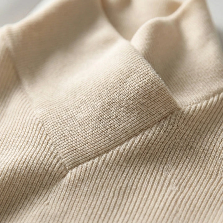Stijlvolle dames coltrui met lange mouwen, comfortabele winter- of herfsttrui voor een elegante look.