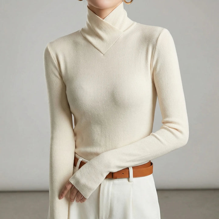 Comfortabele dames trui, Lillian coltrui, elegant en dagelijks draagbaar; perfect voor een minimalistische stijl.