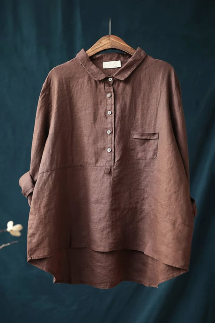 Kwalitatieve dames pullover met knopen in jade. Biedt een comfortabele, losse pasvorm voor elke dag.