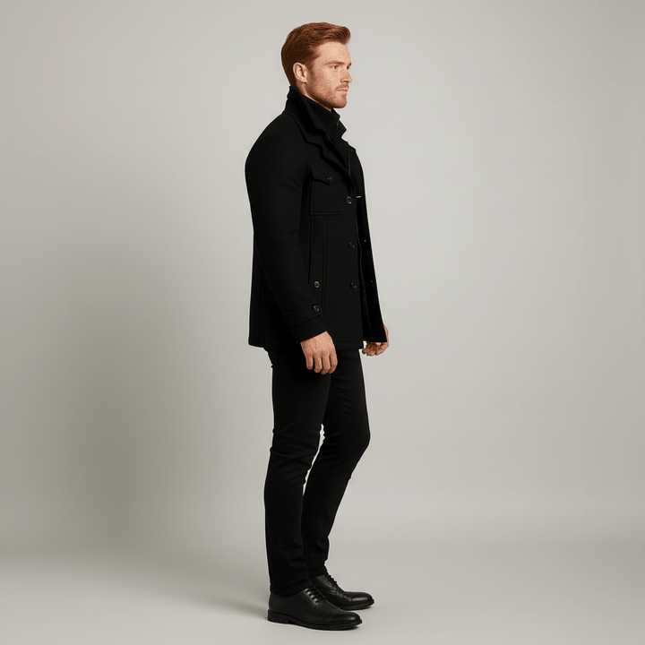 Veelzijdige heren overgangsjas Ethan met uitneembare voering. Elegant en comfortabel.