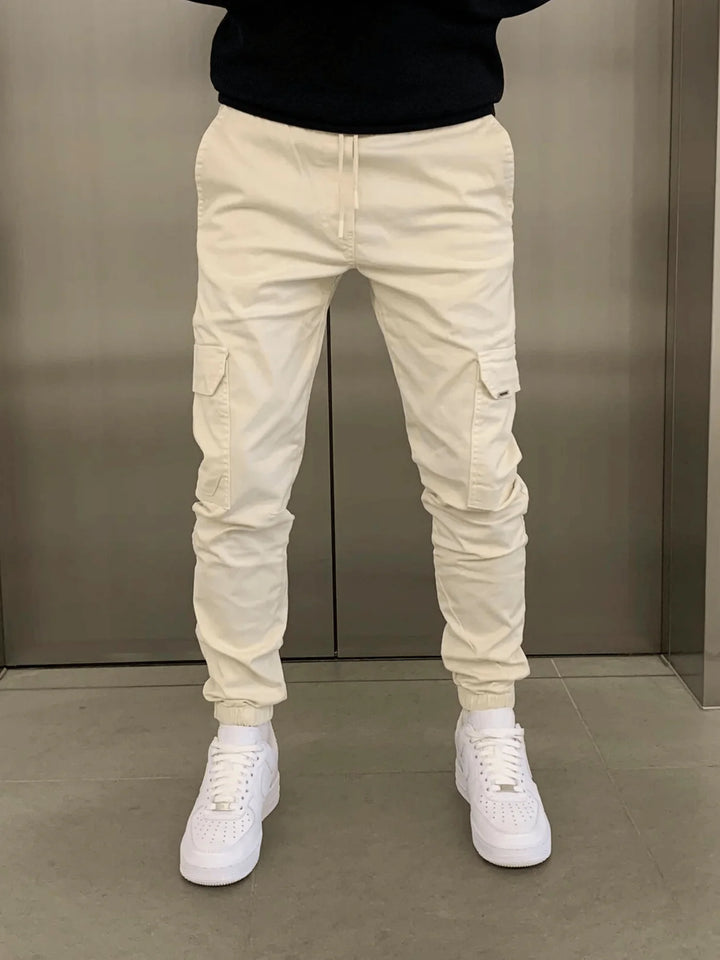David heren cargo joggers voor ultiem comfort en een sportieve slimfit. Perfect als casual broek voor elke dag.
