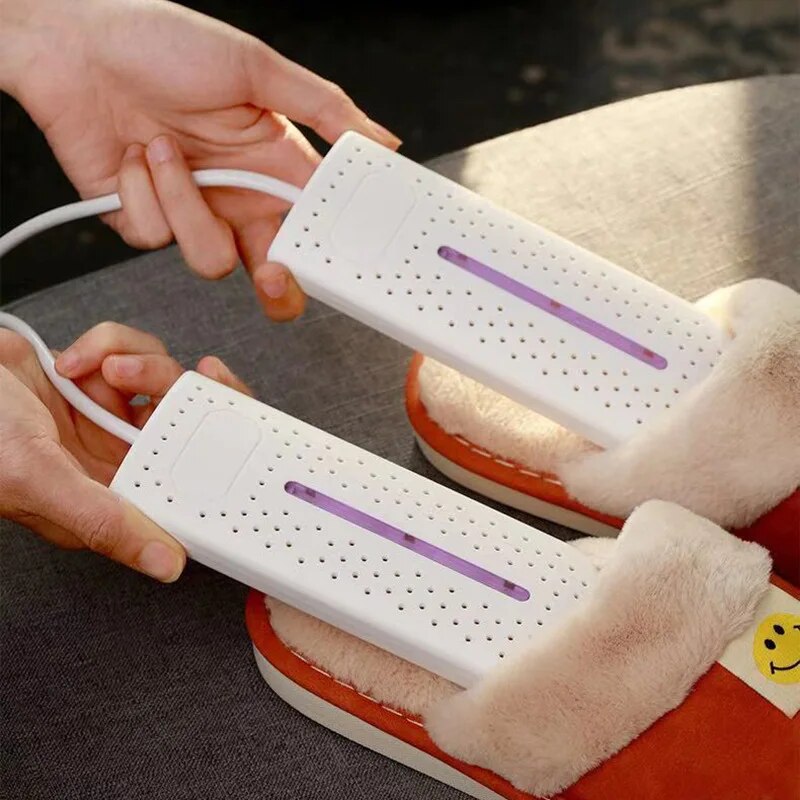 Innovatieve ShoeFresh Pro, draagbare oplossing voor droge en geurvrije sportschoenen.