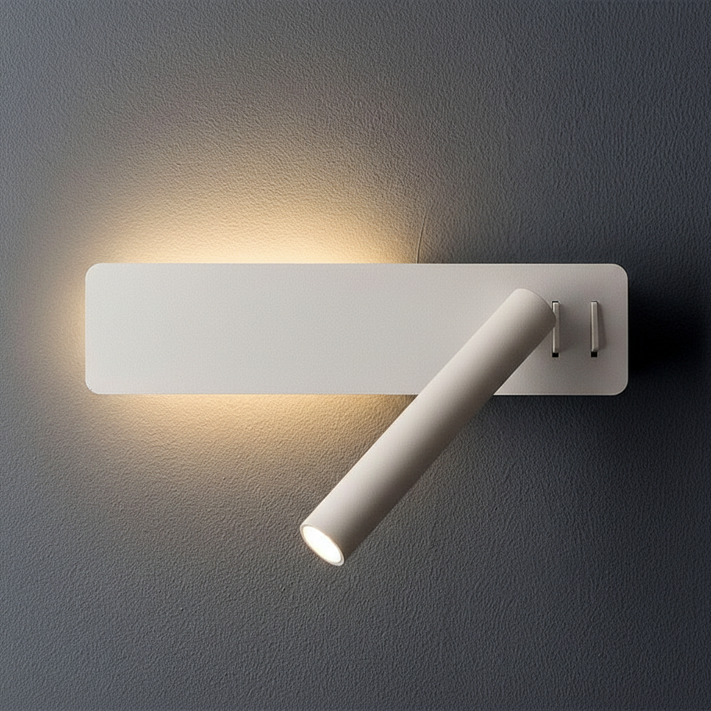 GlowFocus draaibare LED wandlamp: sfeerverlichting en leeslicht. Dimbaar voor elke gewenste stemming.