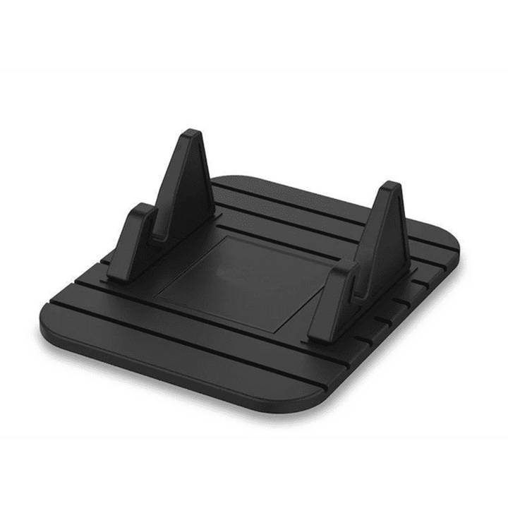 Universele telefoonhouder met antislip grip voor auto en bureau; veilig handsfree smartphone gebruik.