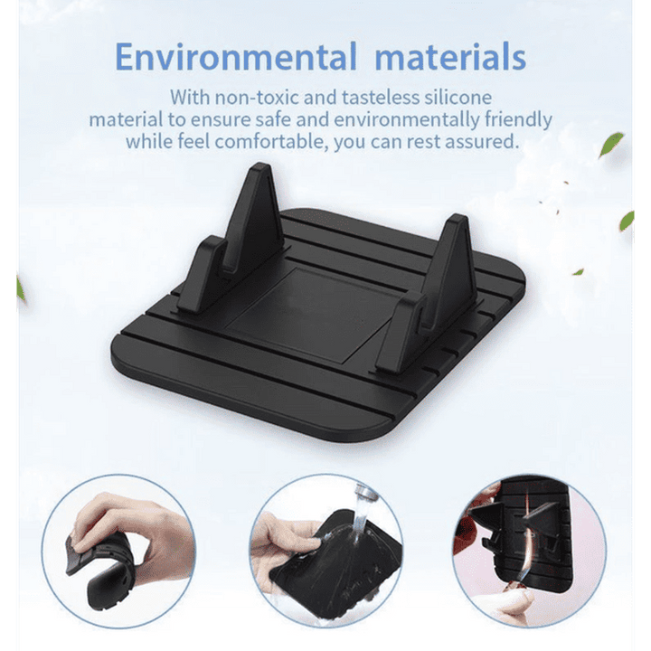 Universele antislip telefoonhouder voor bureau; stabiele siliconen standaard voor smartphone, handsfree kijken.