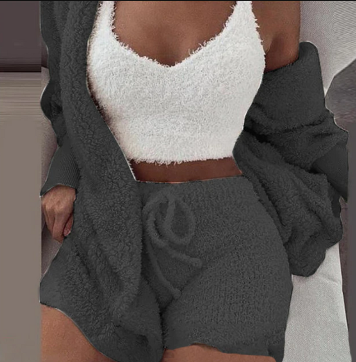 Modieus dames comfortpak, de perfecte combinatie van loungewear en casual kleding.