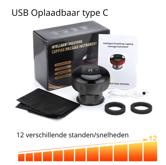 Multifunctionele elektrische cupping machine voor fysiotherapie, massage en schoonheidsbehandelingen thuis.