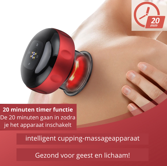 Wellness elektrische cupping tool voor lymfedrainage, huidverzorging en vermindering van cellulitis.