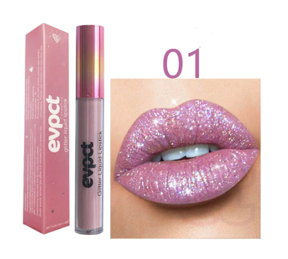 Luxe verpakking van diamanten lippenstift, waterproof en extra glanzende formule voor dames cosmetica.