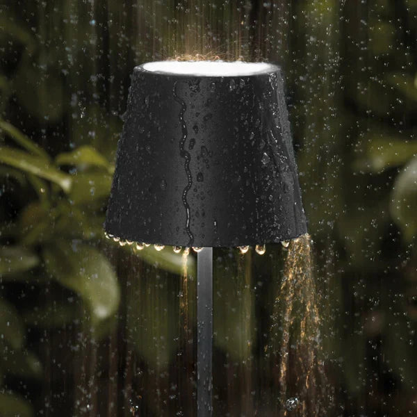 Lange, slanke LumiLuxe dimbare tafellamp. Oplaadbaar en draadloos met modern LED design voor sfeervol interieur.