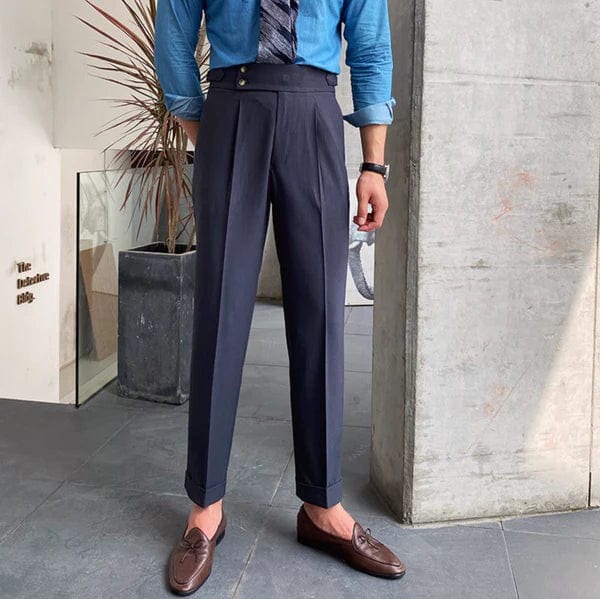 Lente/herfst herenbroek, verstelbaar voor optimaal comfort en een stijlvolle, veelzijdige, moderne look. Casual en net.