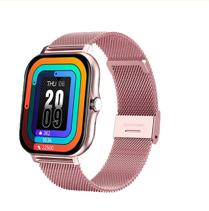 Chique dames smartwatch als mode accessoire naast armbanden. Een slim horloge en cadeau voor vrouw.
