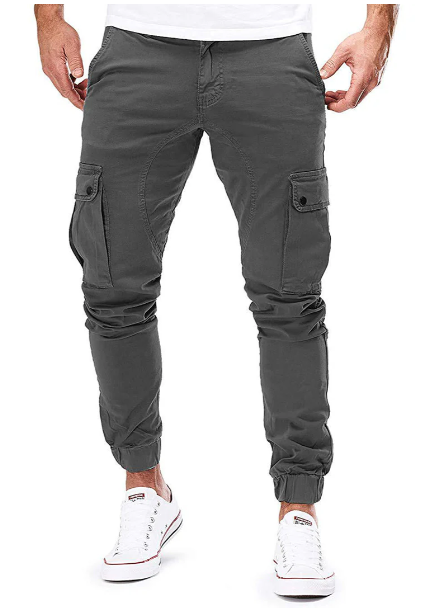 Casual Hayes herenbroek, combineert comfort en stijl met praktische zakken; een populaire cargobroek.
